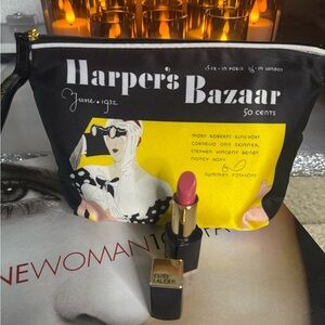 Estee Lauder Lipstick with Harper's Bazaar Pouch